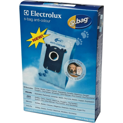 Мешки пылесборники для пылесоса Electrolux, E203 S-bag ANTI ODOUR, 4 шт